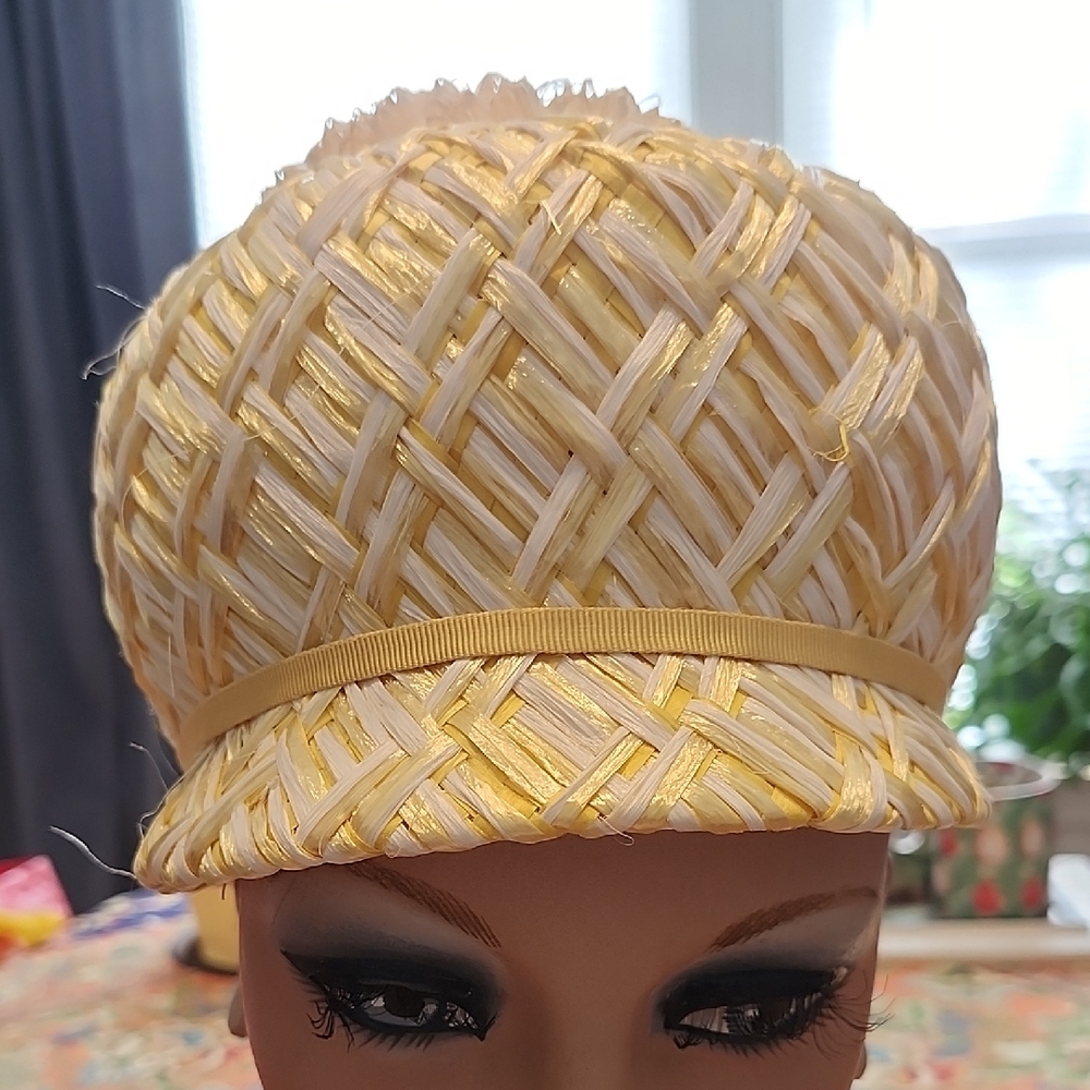 Vintage 1960's Raffia Hat